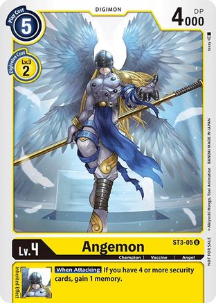 Angemon (Official Tournament Pack Vol.3) (ST3-05) - Starter Deck 03: Heaven's Yellow
