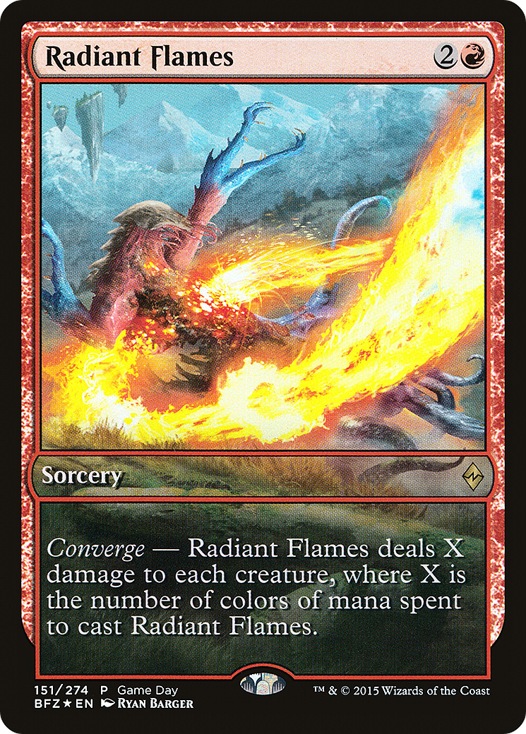 Radiant Flames (GAME-151) - Battle for Zendikar Promos Foil
