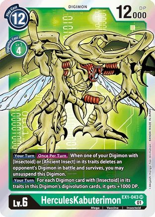 HerculesKabuterimon (EX1-043) - Classic Collection Foil