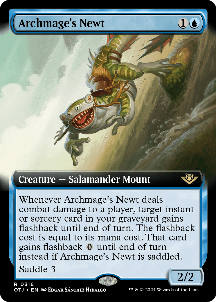 Archmage's Newt (Extended Art) (OTJ-316) - Outlaws of Thunder Junction: (Extended Art)