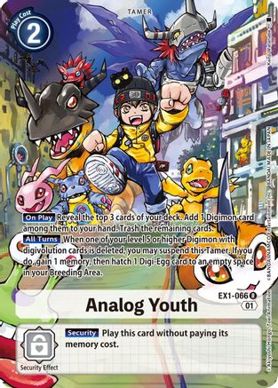 Analog Youth (Alternate Art) (EX1-066) - Classic Collection Foil