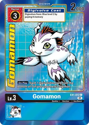 Gomamon (Alternate Art) (EX1-012) - Classic Collection Foil