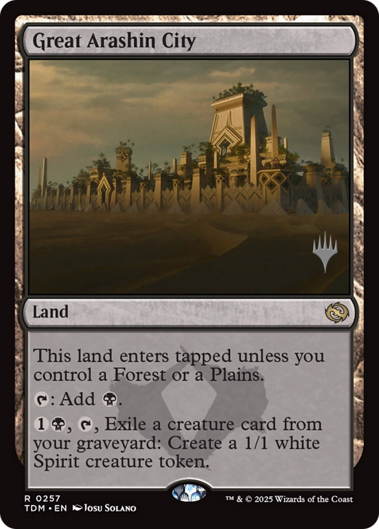 Great Arashin City (PPTDM-257) - Promo Pack: Tarkir: Dragonstorm Foil