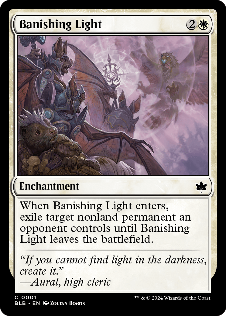Banishing Light (BLB-001) - Bloomburrow Foil