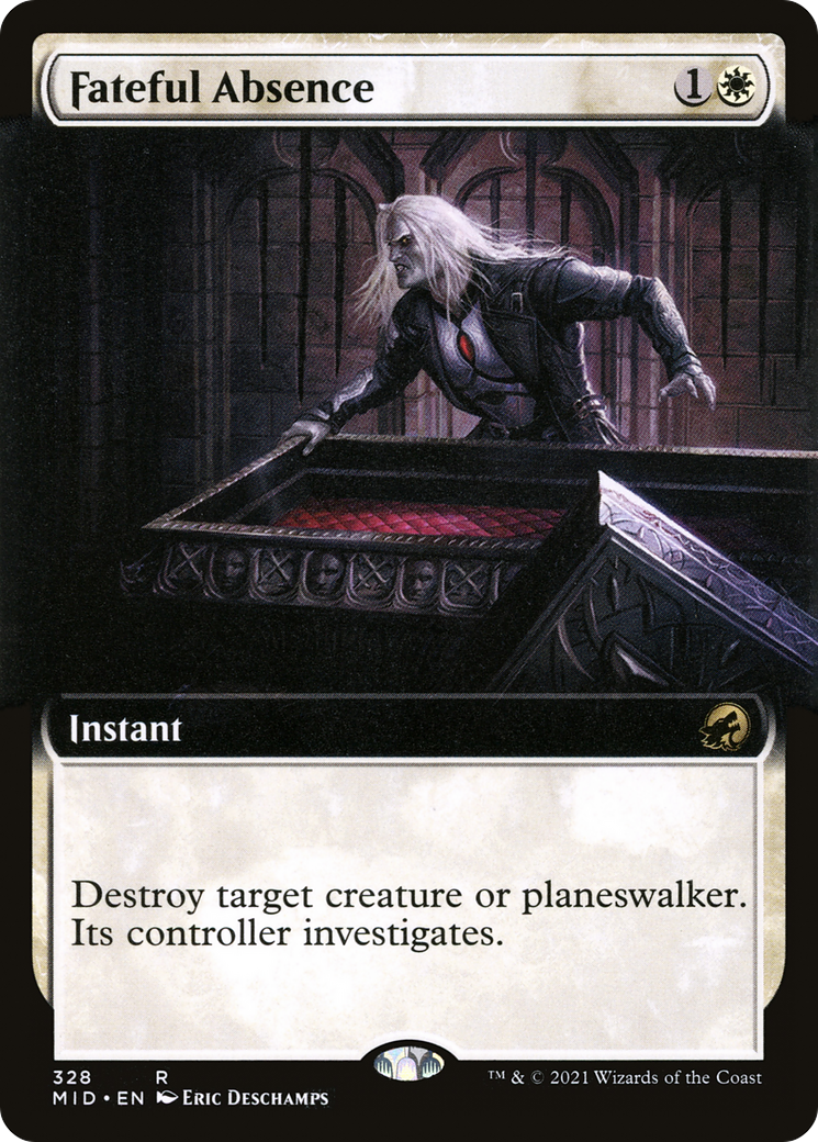 Fateful Absence (Extended Art) (MID-328) - Innistrad: Midnight Hunt: (Extended Art) Foil