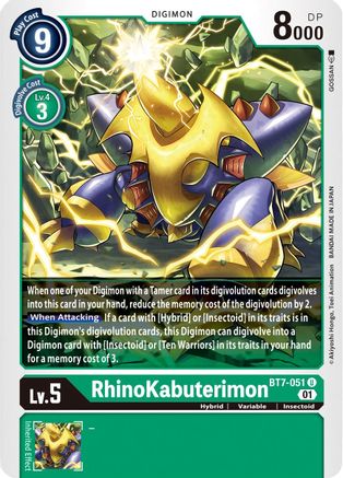 Rhinokabuterimon (BT7-051) - Next Adventure