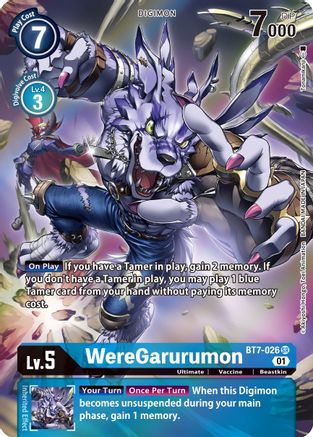 WereGarurumon (Alternate Art) (BT7-026) - Next Adventure Foil