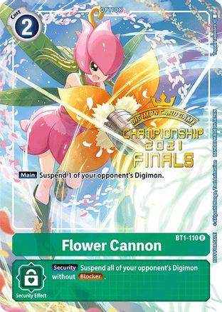 Flower Cannon (2021 Championship Finals Tamer's Evolution Pack) (BT1-110) - Release Special Booster 1.0 Foil