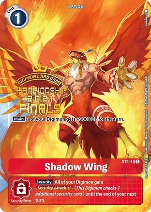 Shadow Wing (2021 Championship Finals Tamer's Evolution Pack) (ST1-13) - Starter Deck 01: Gaia Red Foil