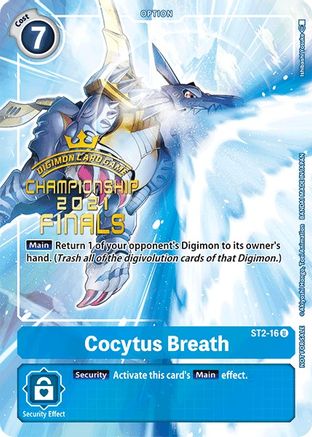 Cocytus Breath (2021 Championship Finals Tamer's Evolution Pack) (ST2-16) - Starter Deck 02: Cocytus Blue Foil