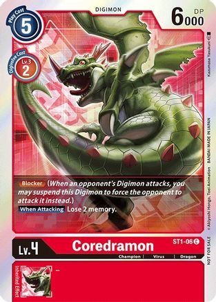 Coredramon (2021 Championship Finals Event Pack 1) (ST1-06) - Starter Deck 01: Gaia Red