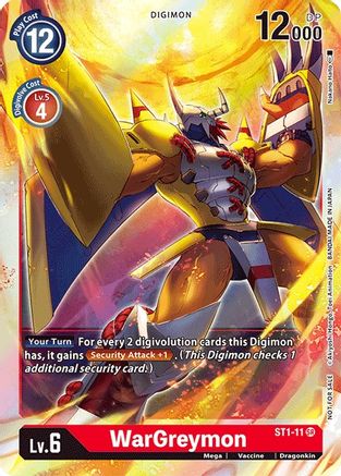 WarGreymon (2021 Championship Finals Event Pack 1) (ST1-11) - Starter Deck 01: Gaia Red