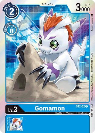 Gomamon (2021 Championship Finals Event Pack 1) (ST2-02) - Starter Deck 02: Cocytus Blue