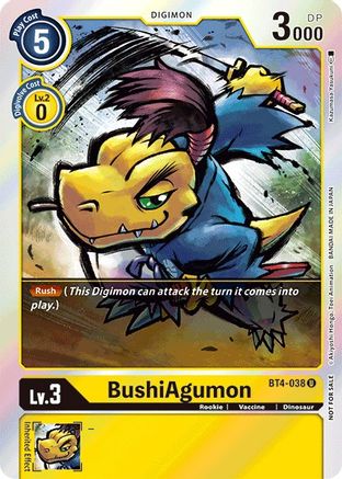 BushiAgumon (Event Pack 2) (BT4-038) - Great Legend Foil
