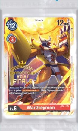 Championship 2021 Finals Event Pack Alt-Art Gold Stamp Set - Digimon Promotion Cards