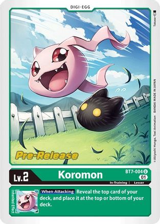 Koromon (BT7-004) - Next Adventure Pre-Release Cards Foil