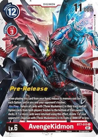 AvengeKidmon (BT7-015) - Next Adventure Pre-Release Cards Foil