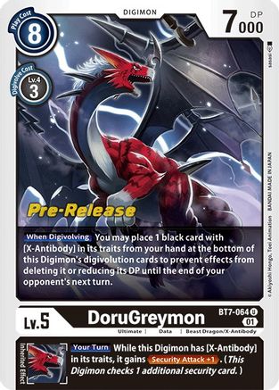 DoruGreymon (BT7-064) - Next Adventure Pre-Release Cards Foil