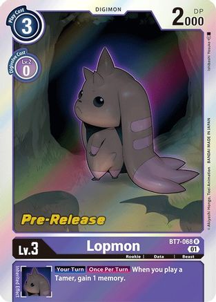 Lopmon (BT7-068) - Next Adventure Pre-Release Cards Foil