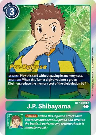 J.P. Shibayama (BT7-089) - Next Adventure Pre-Release Cards Foil