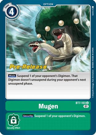 Mugen (BT7-103) - Next Adventure Pre-Release Cards Foil