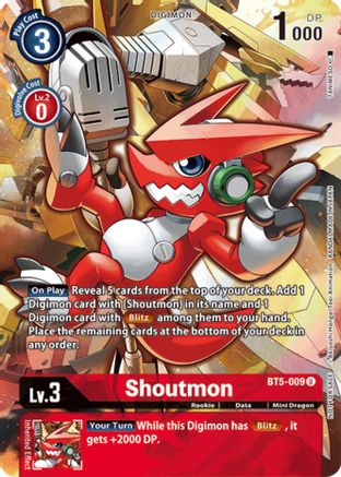 Shoutmon (Tamer's Evolution Box 2) (BT5-009) - Battle of Omni Foil