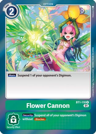 Flower Cannon (Parallel Rare) (BT1-110) - Starter Deck 09: Ultimate Ancient Dragon Foil