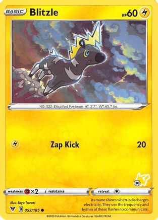 Blitzle - 053/185 (#30 Pikachu Stamped)/185  Battle Academy 2022 - Promo