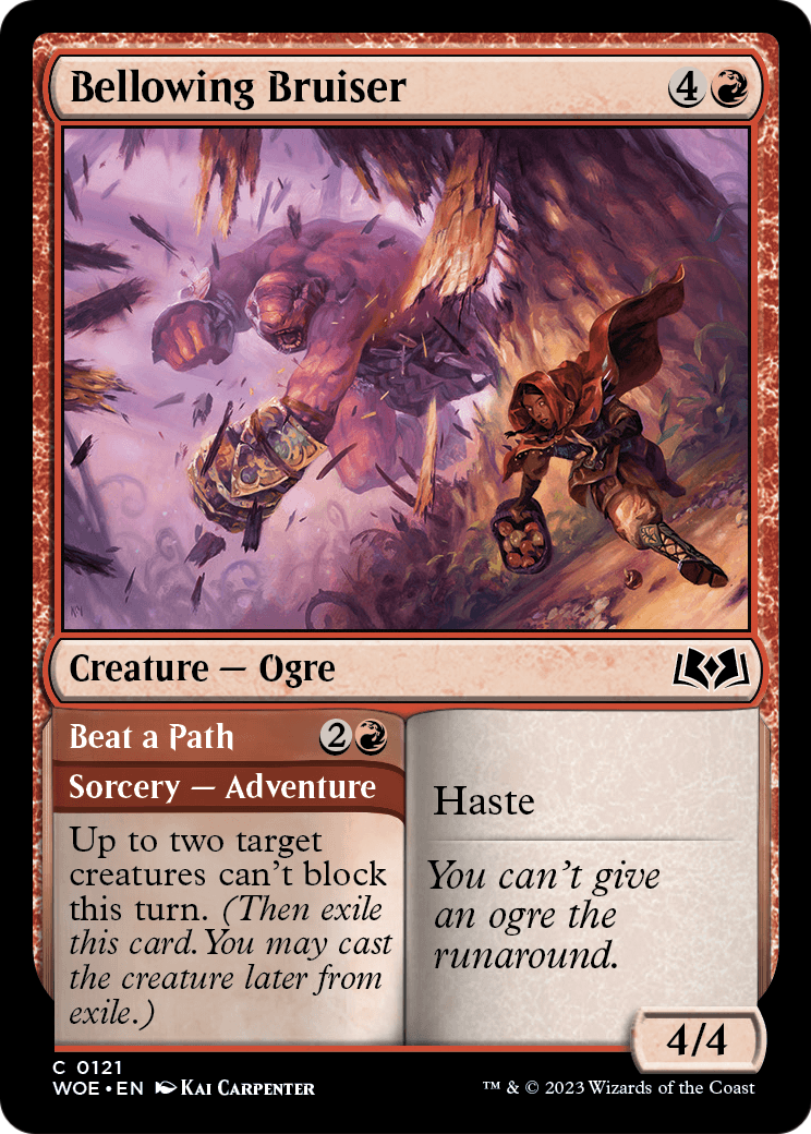 Bellowing Bruiser (WOE-121) - Wilds of Eldraine Foil