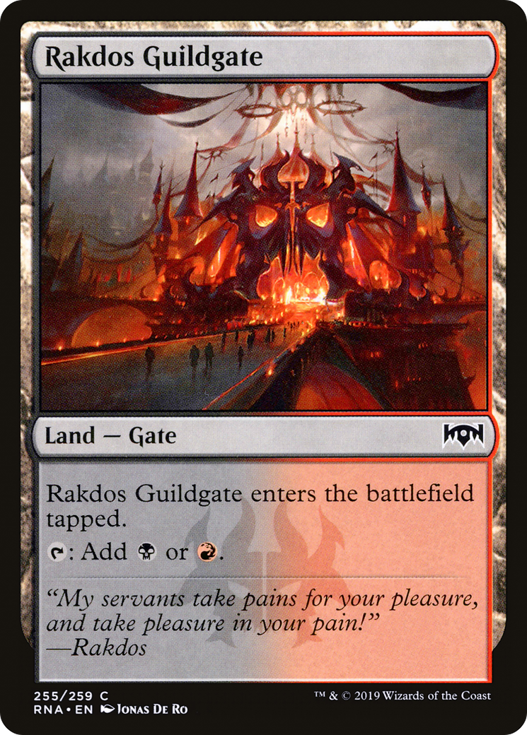 Rakdos Guildgate (255) (RNA-255) - Ravnica Allegiance Foil