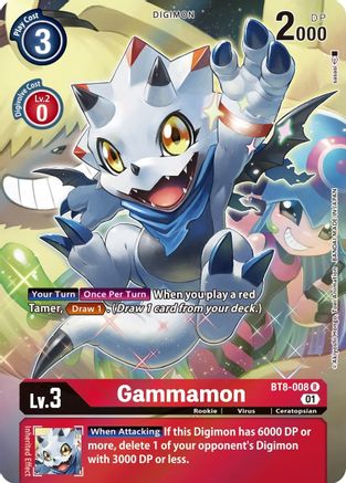 Gammamon (Alternate Art) (BT8-008) - New Awakening Foil