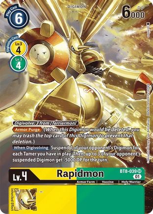 Rapidmon (Alternate Art) (BT8-039) - New Awakening Foil