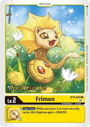 Frimon (BT8-003) - New Awakening Pre-Release Cards Foil