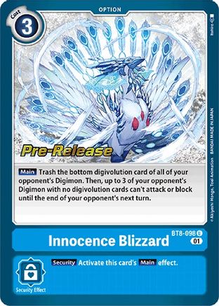 Innocence Blizzard (BT8-098) - New Awakening Pre-Release Cards Foil