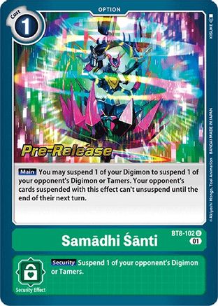 Samadhi Santi (BT8-102) - New Awakening Pre-Release Cards Foil