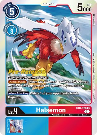 Halsemon (BT8-026) - New Awakening Pre-Release Cards Foil