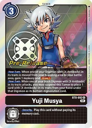 Yuji Musya (BT8-092) - New Awakening Pre-Release Cards