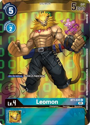 Leomon (Tamer's Card Set 1) (BT1-035) - Release Special Booster 1.0 Foil