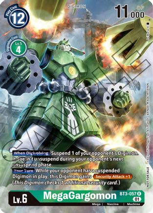 MegaGargomon (Tamer's Card Set 1) (BT3-057) - Release Special Booster 1.0 Foil
