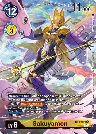 Sakuyamon (Tamer's Card Set 1) (BT5-044) - Battle of Omni Foil