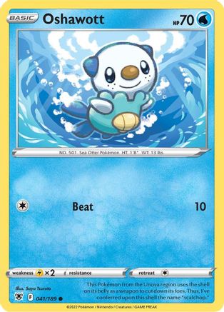 Oshawott 041  - Reverse Holofoil SWSH10 Astral Radiance - Common