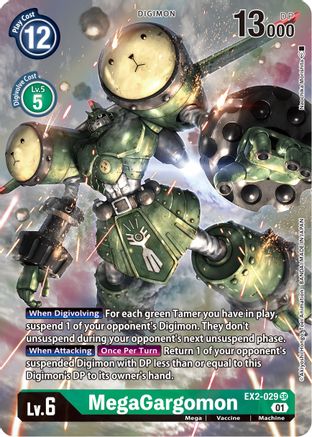 MegaGargomon (Alternate Art) (EX2-029) - Digital Hazard Foil
