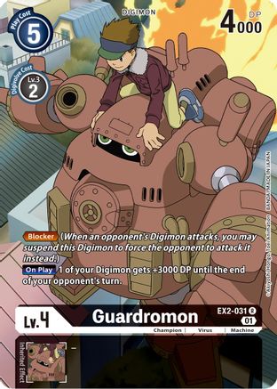 Guardromon (Alternate Art) (EX2-031) - Digital Hazard Foil