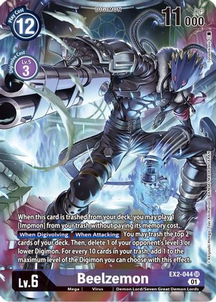 Beelzemon (Alternate Art) (EX2-044) - Digital Hazard Foil