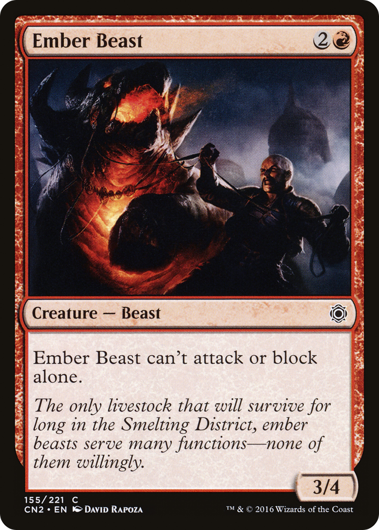 Ember Beast (CN2-155) - Conspiracy: Take the Crown Foil