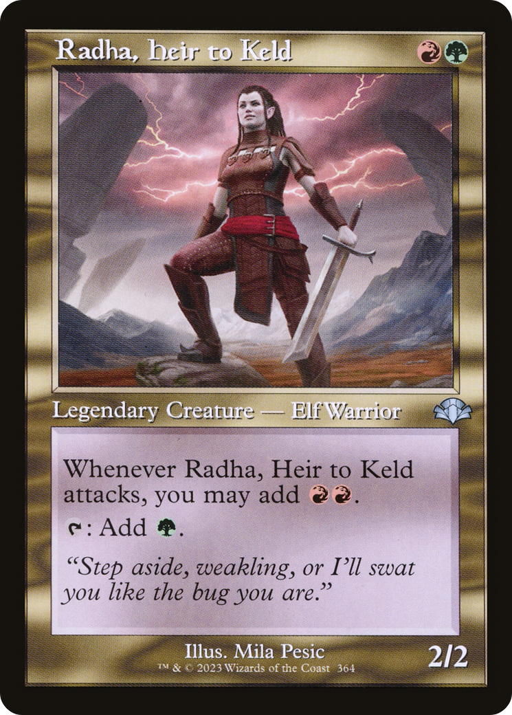 Radha, Heir to Keld (Retro Frame) (DMR-364) - Dominaria Remastered