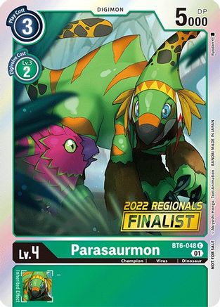 Parasaurmon (2022 Championship Online Regional) [Online Finalist] (BT6-048) - Double Diamond Foil