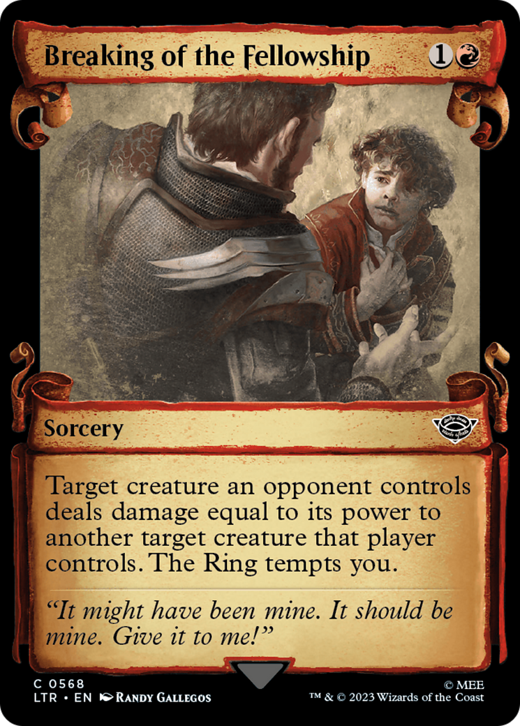 Breaking of the Fellowship (Showcase Scrolls) (LTR-568) - The Lord of the Rings: Tales of Middle-earth: (Showcase)