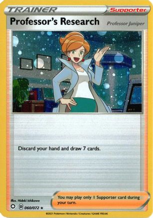 Professor's Research [Professor Juniper] (Cosmos Holo) 060/072  - Holofoil Deck Exclusives - Promo
