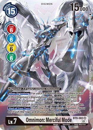 Omnimon: Merciful Mode (Alternate Art) (BT9-083) - X Record Foil